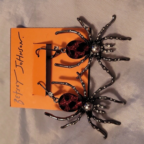 Betsey Johnson large gem spiders BNIB - Picture 4 of 6